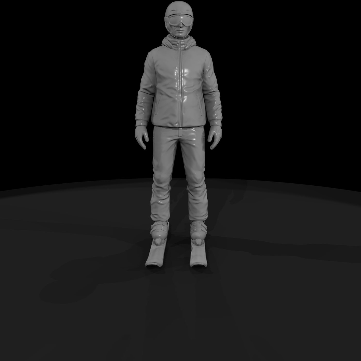 Downhill Skier Figure