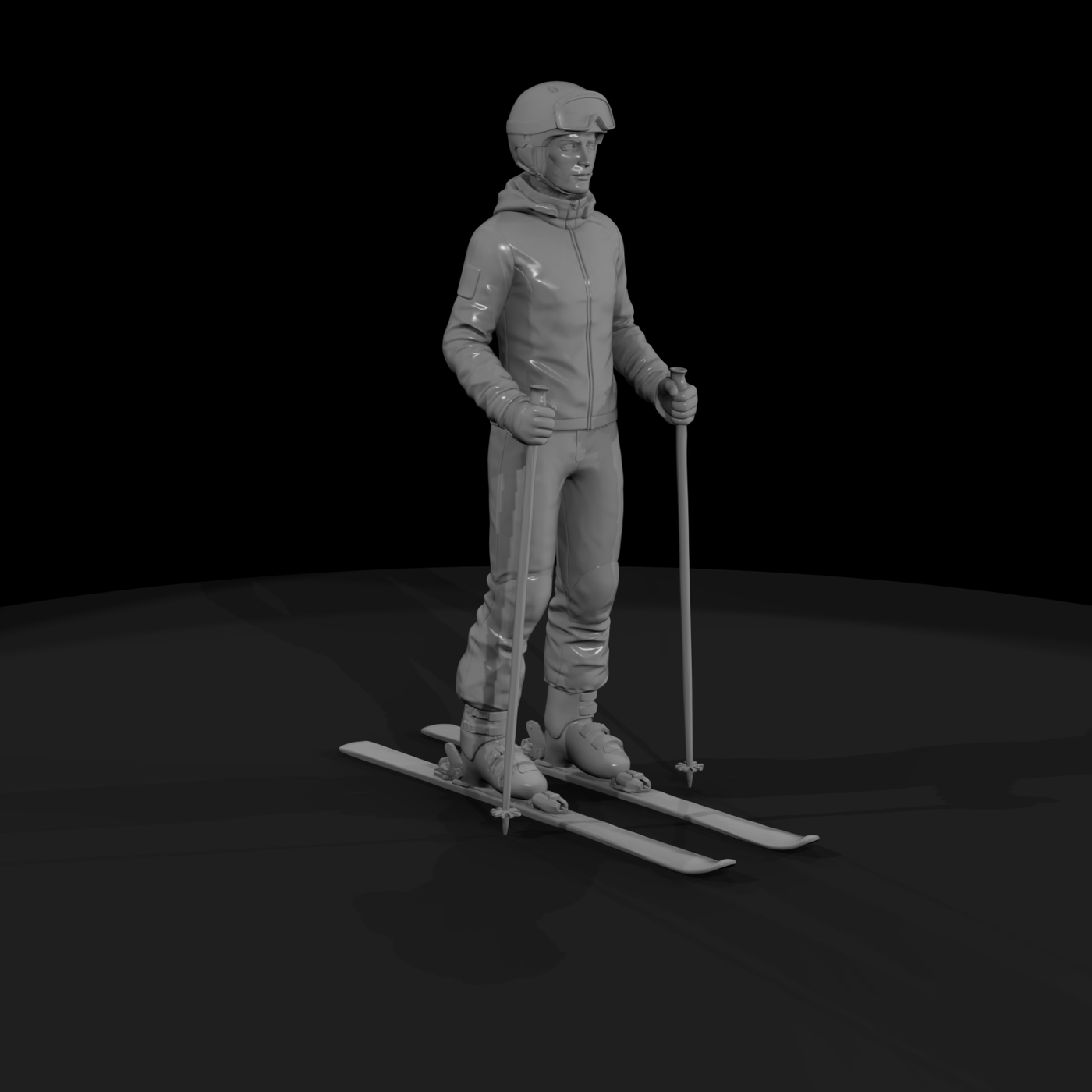 Downhill Skier Figure
