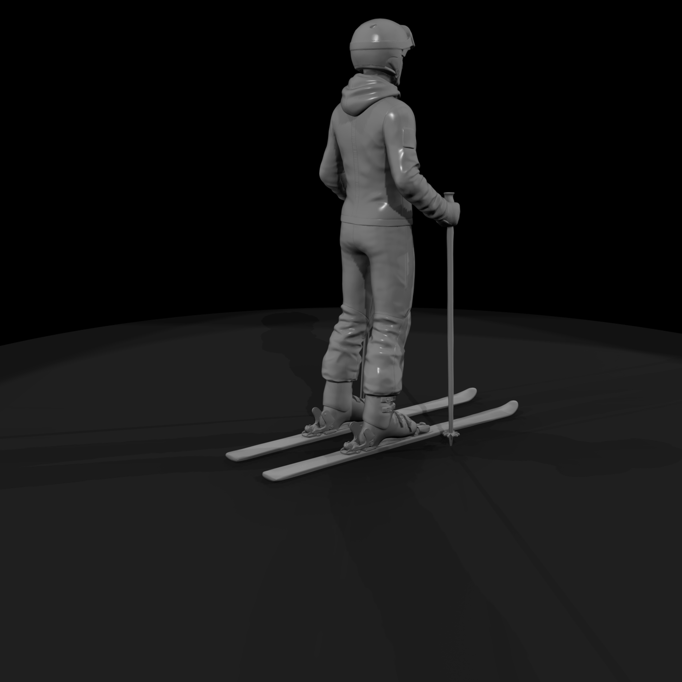 Downhill Skier Figure
