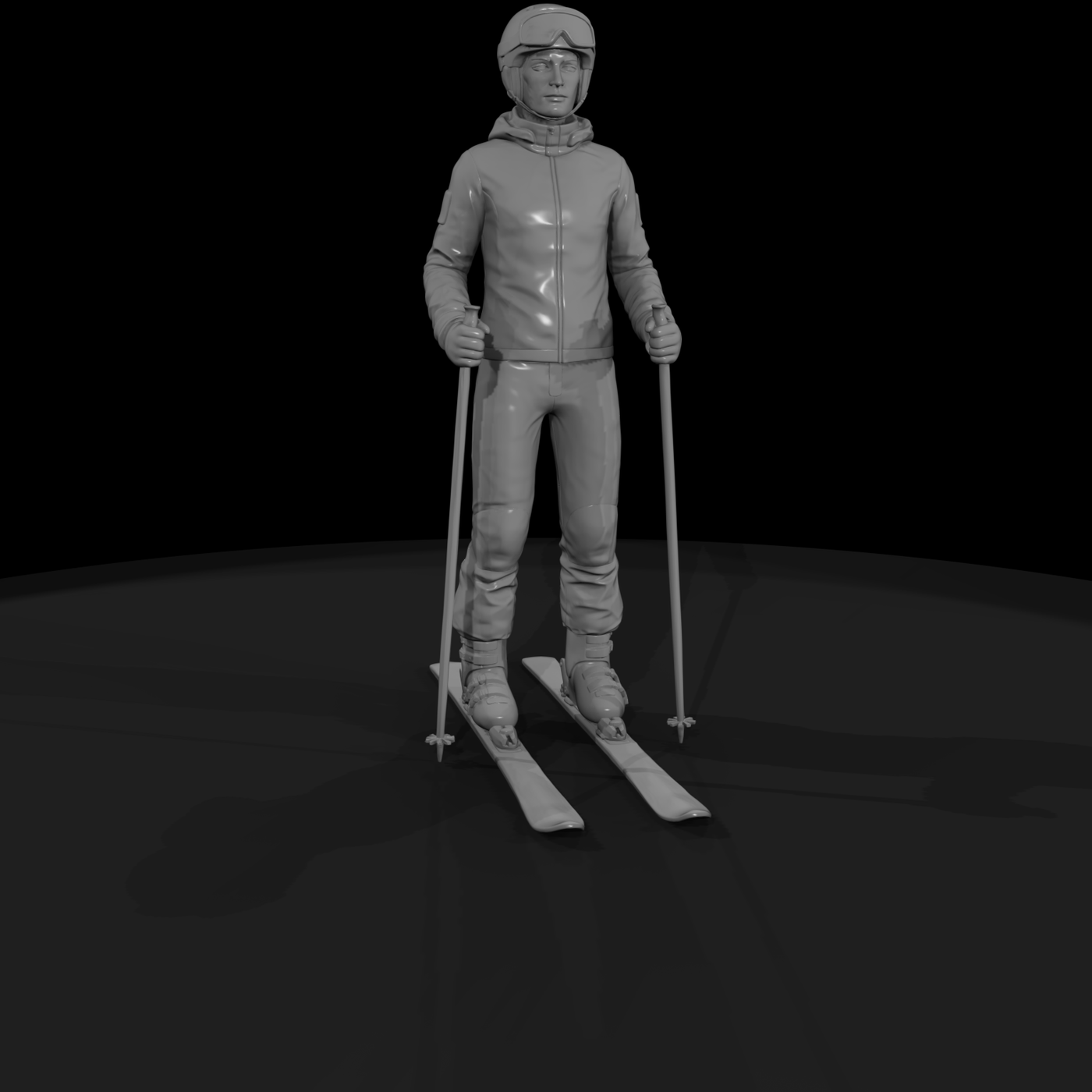 Downhill Skier Figure
