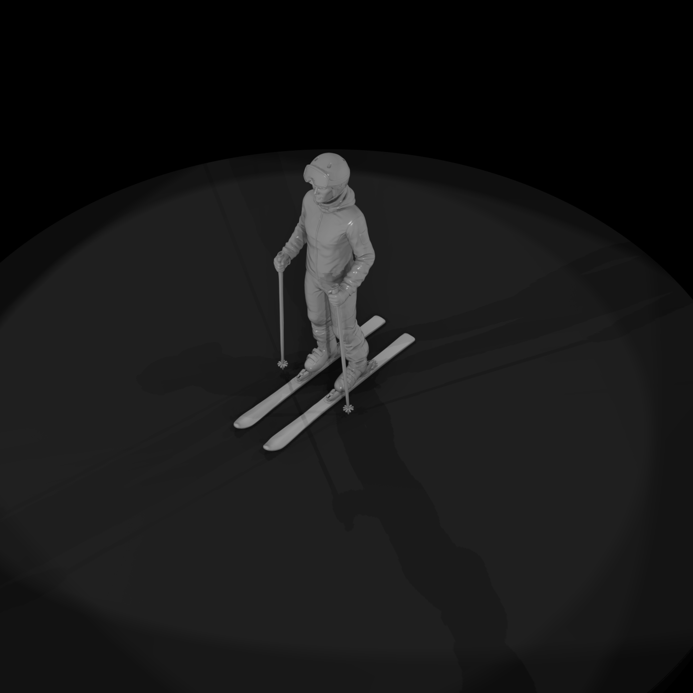 Downhill Skier Figure