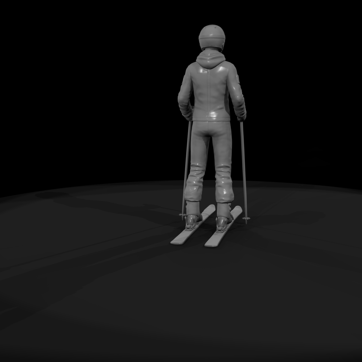 Downhill Skier Figure