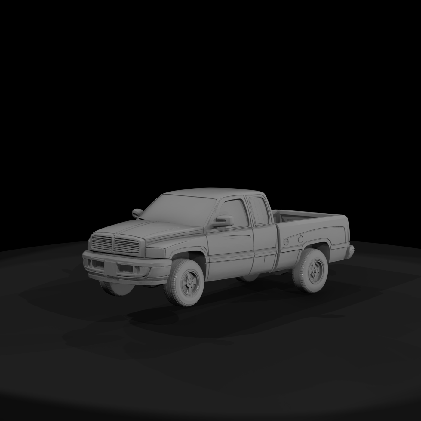 Dodge Ram-style pickup for HO dioramas 1:87