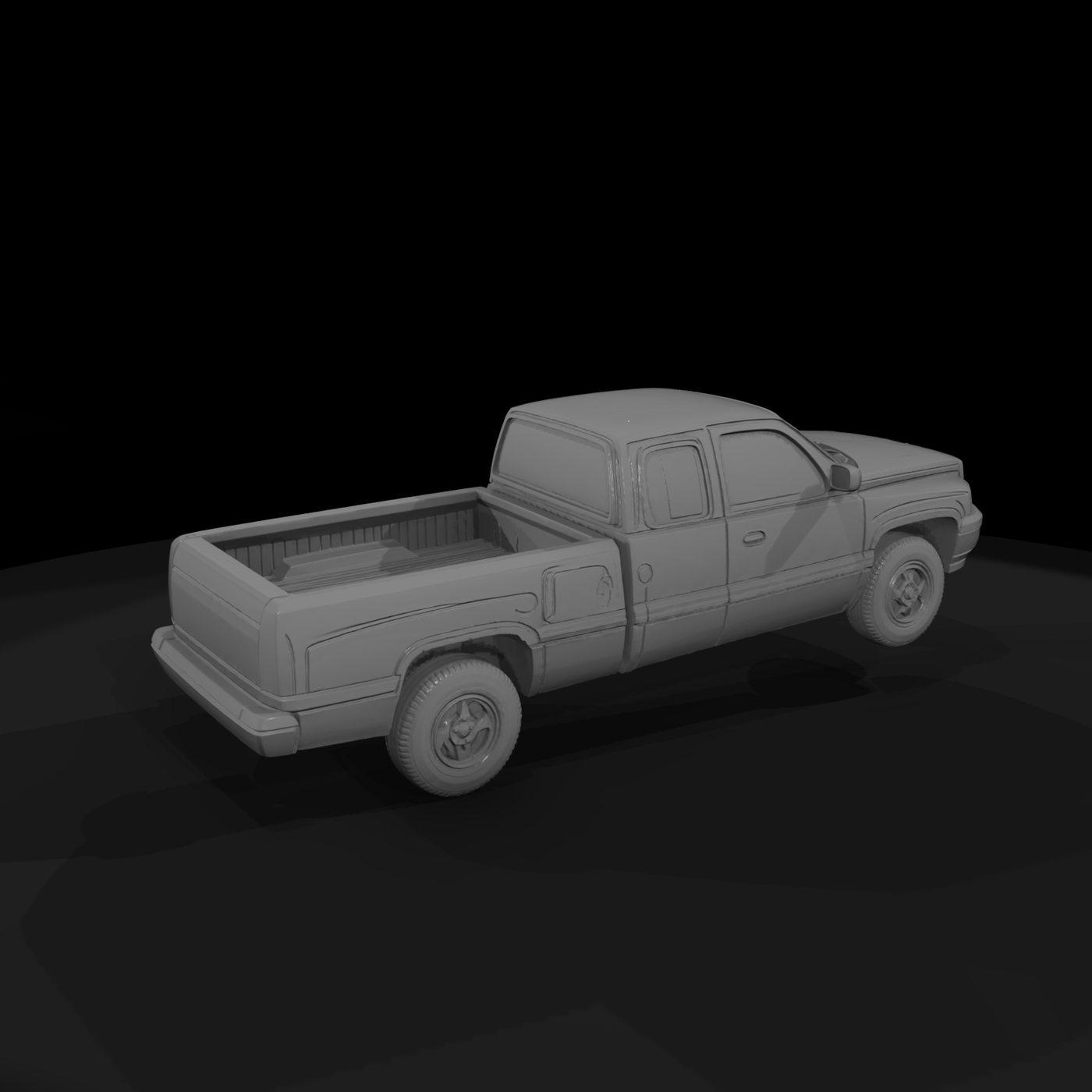 Dodge Ram-style pickup for HO dioramas 1:87