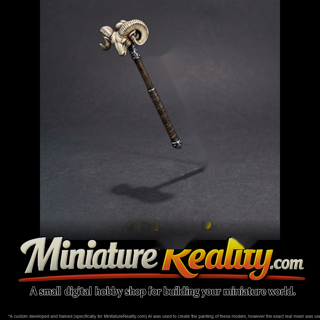 Double Ram-Head War Hammer Prop — Tabletop