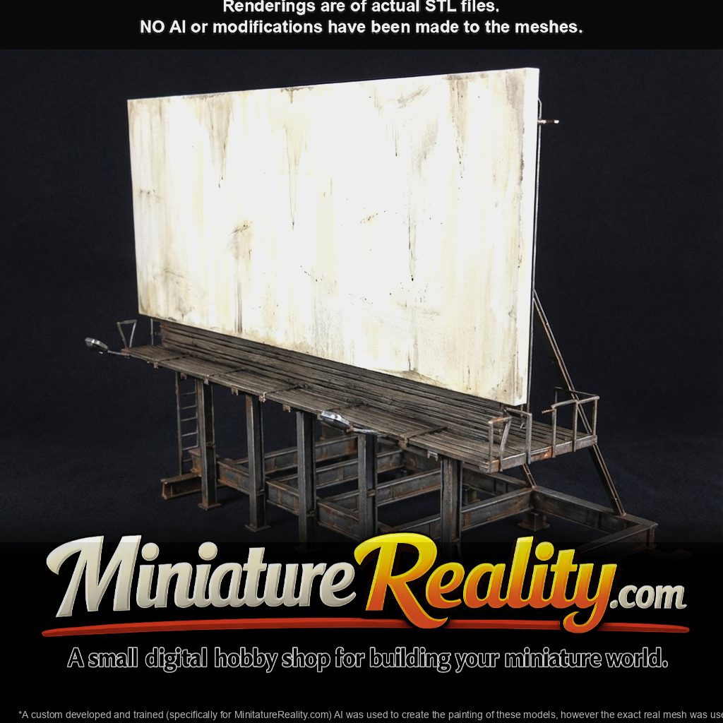 Elevated Outdoor Billboard Advertising Sign (estimated)
