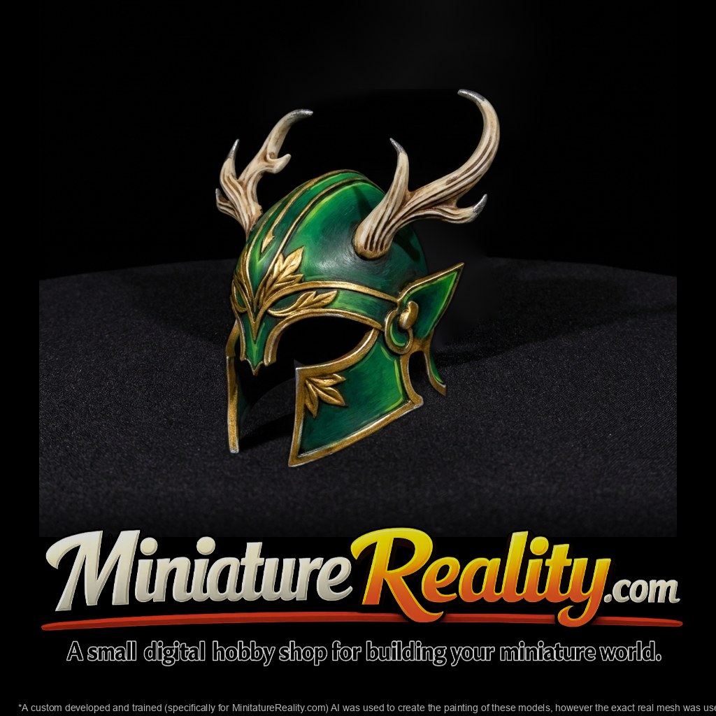 Elven Antler Warrior Helmet — Fantasy Prop
