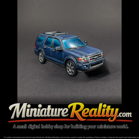 Expedition-style Full-size SUV for HO 1:87 Dioramas
