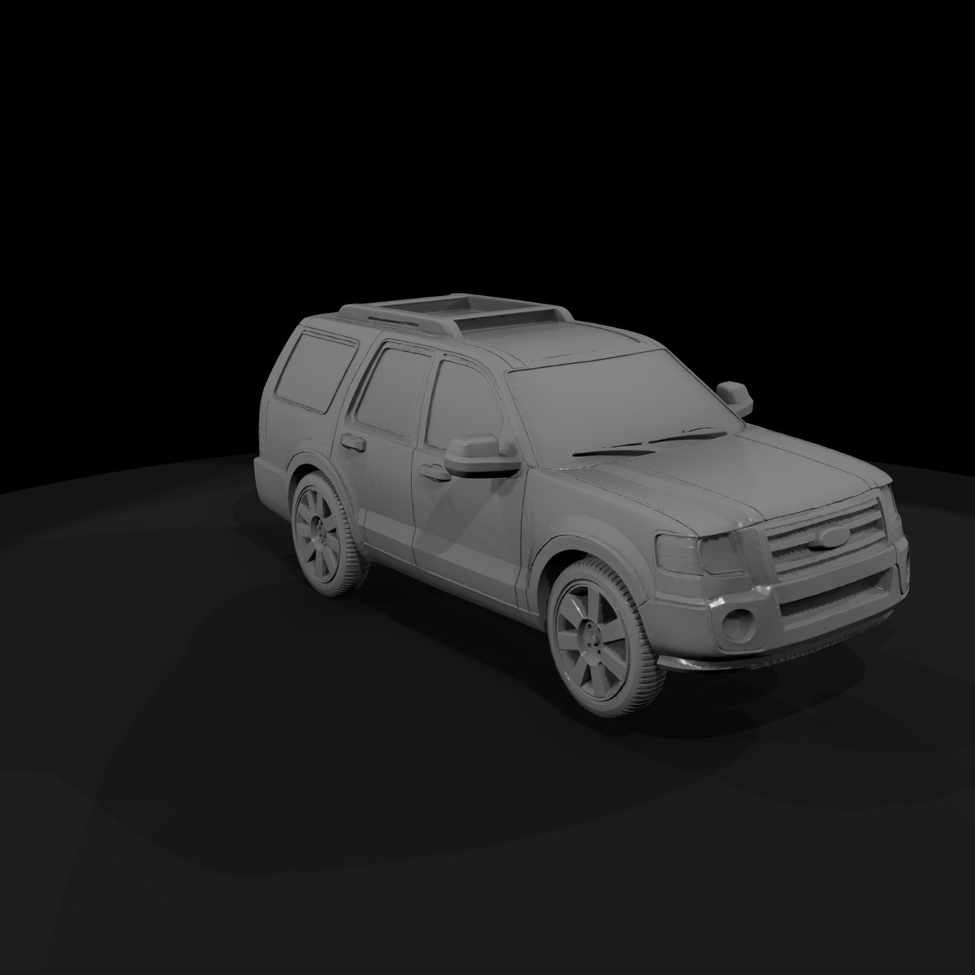 Expedition-style SUV model for HO 1:87 dioramas