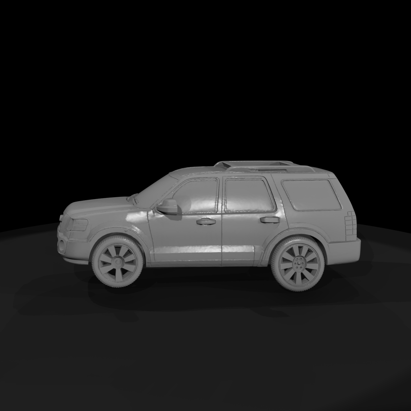 Expedition-style SUV model for HO 1:87 dioramas