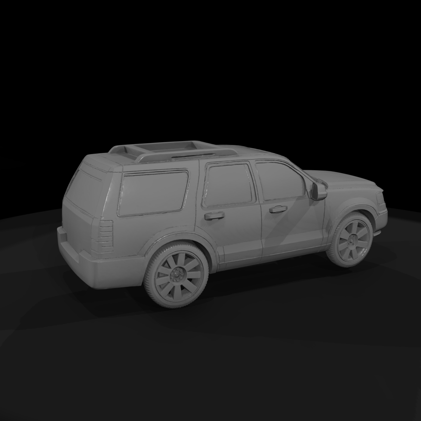Expedition-style SUV model for HO 1:87 dioramas