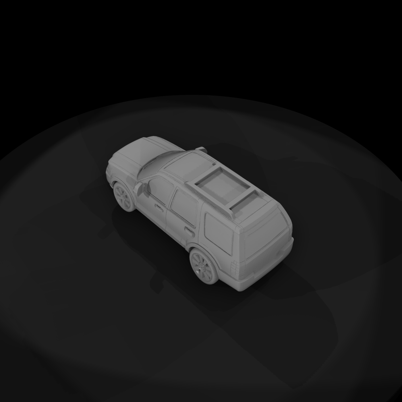 Expedition-style SUV model for HO 1:87 dioramas