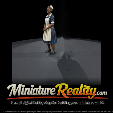 Female attendant figure for dioramas