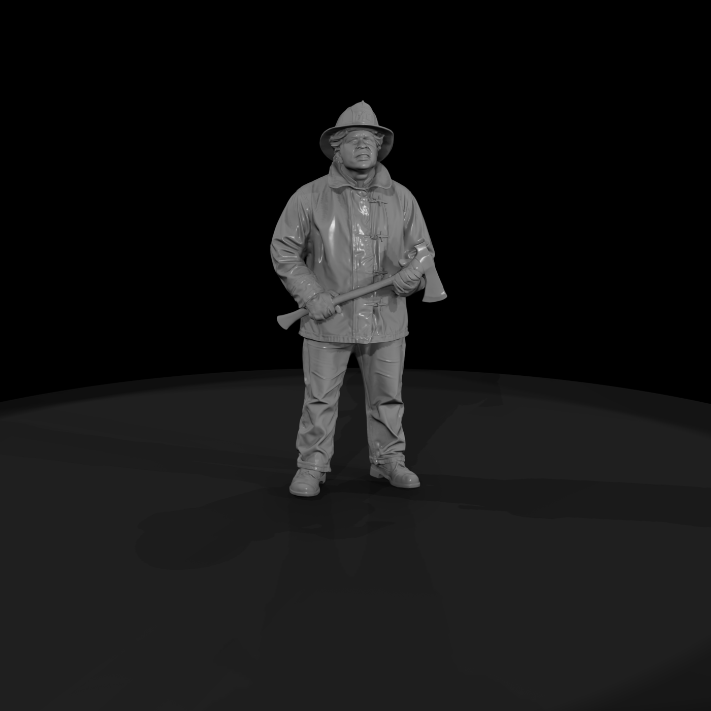 Firefighter Figure (1950s) — Holding Ax
