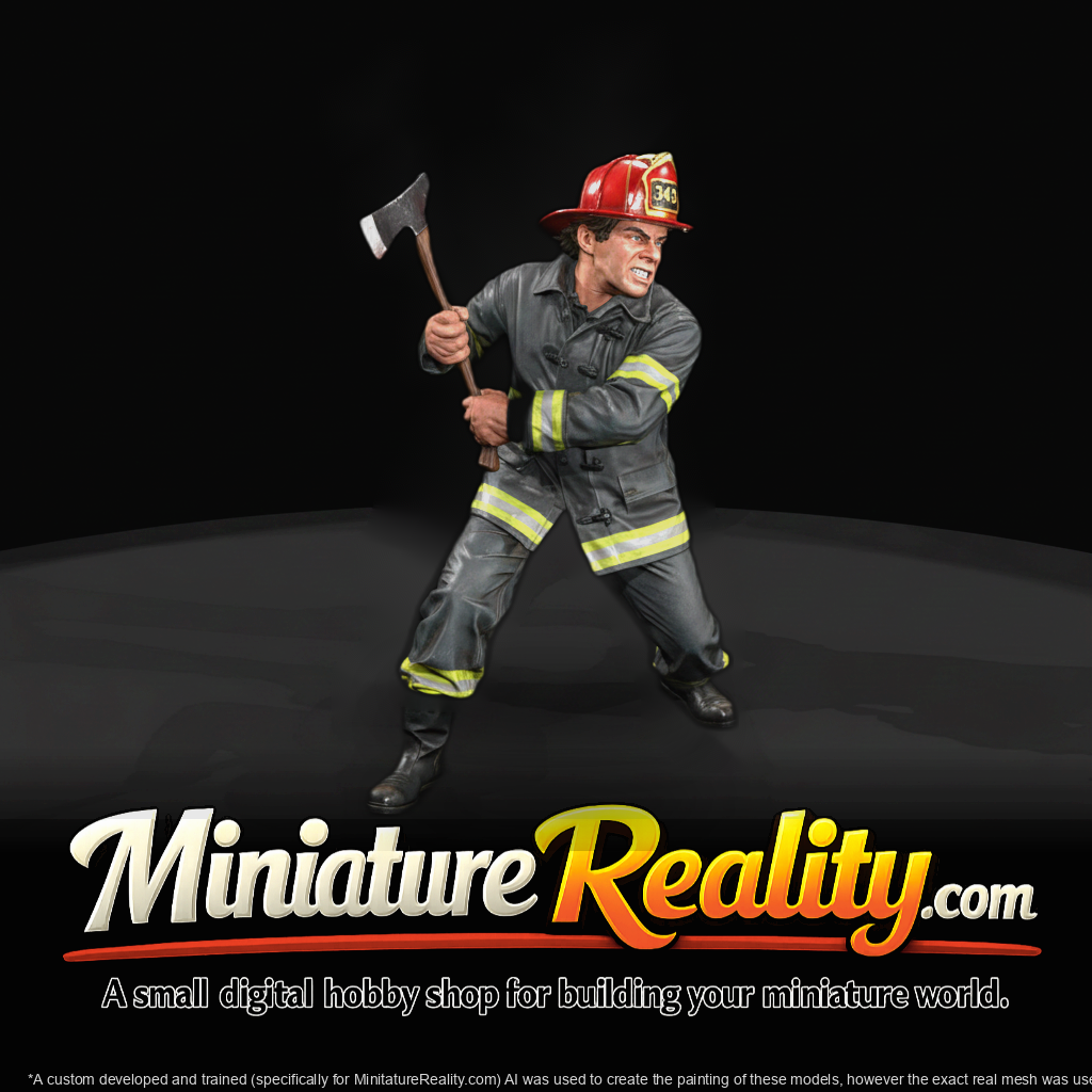 Firefighter Figure (1950s) — Swinging Ax