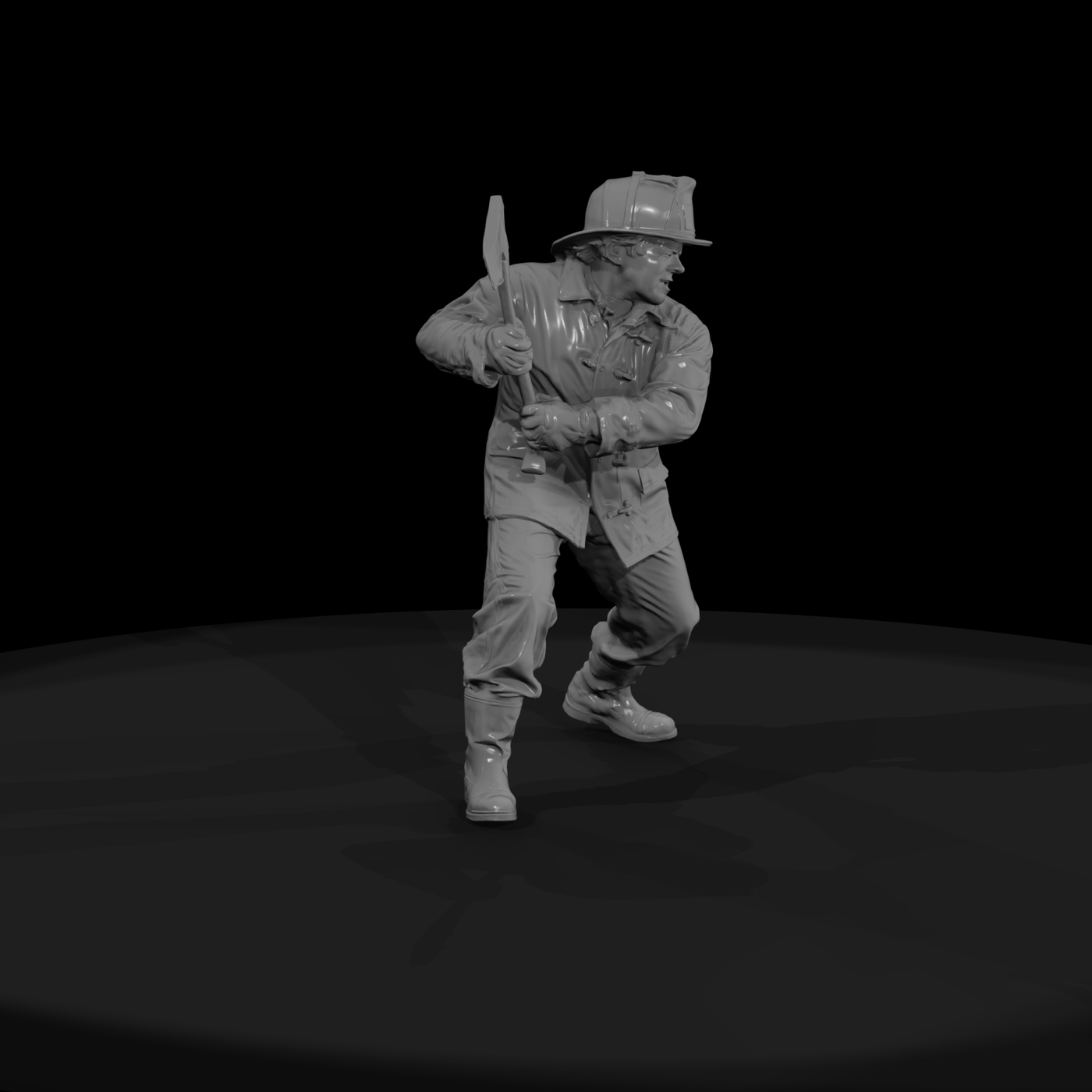 Firefighter Figure (1950s) — Swinging Ax