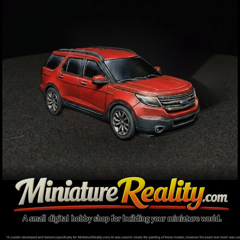 Ford Explorer-style SUV for HO dioramas 1:87