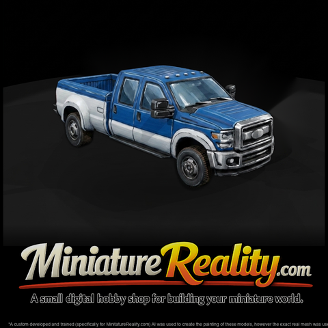 Ford F-250 Pickup Truck HO 1:87 for Dioramas