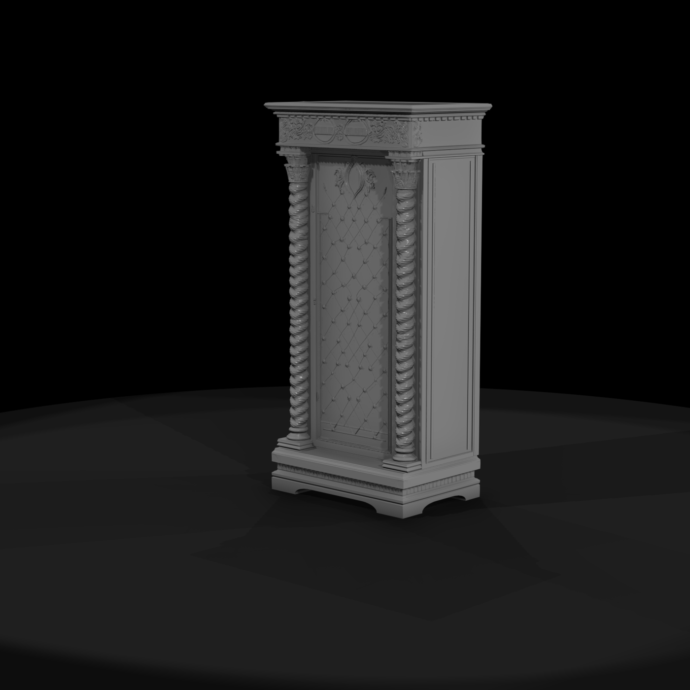 Gothic Ornate Display Cabinet (HO 1:87) for Dioramas
