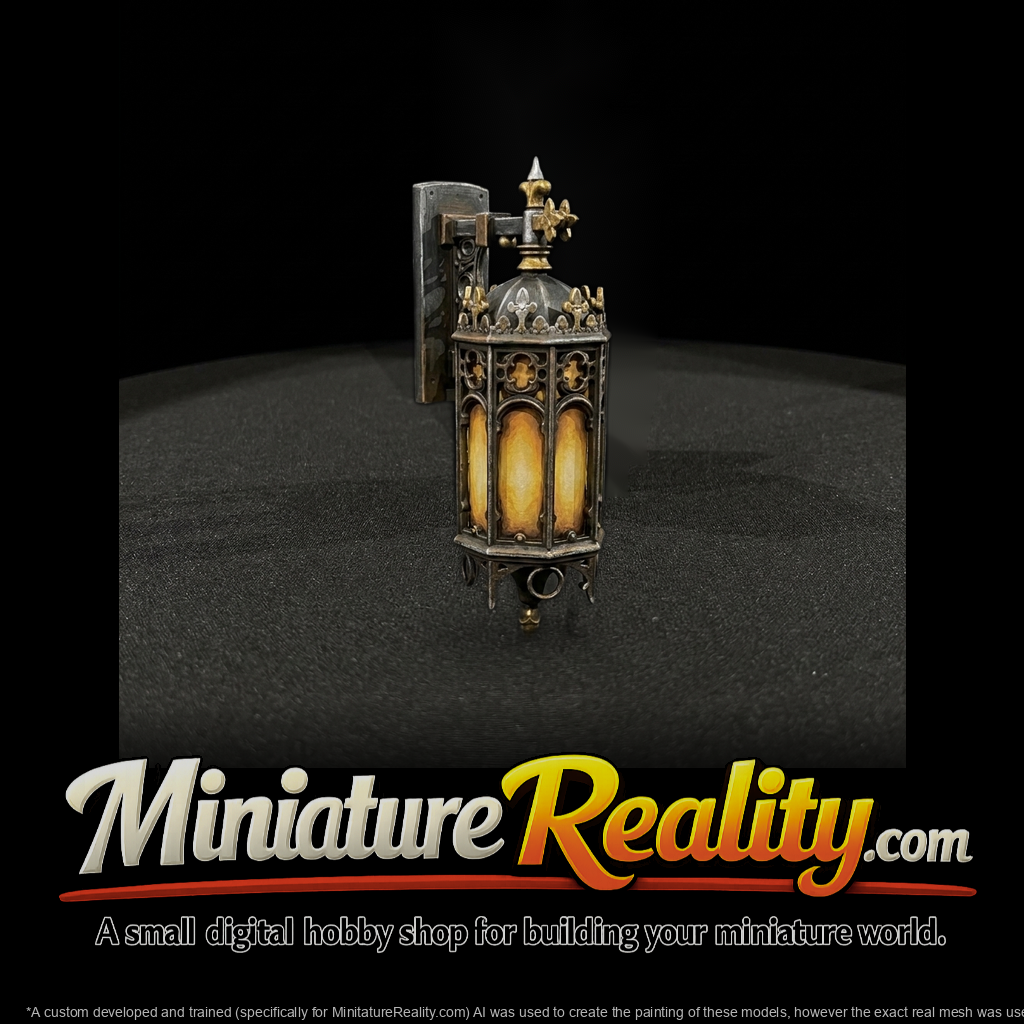 Gothic Revival Wall Lantern — Ornate -scale Exterior Lante