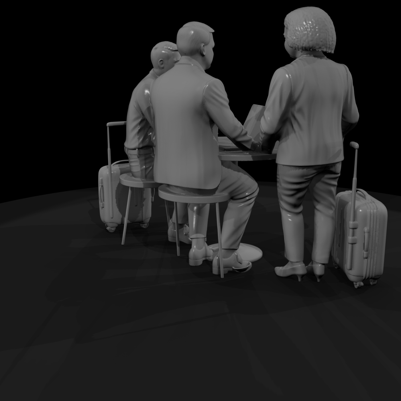 Group of Business Travelers