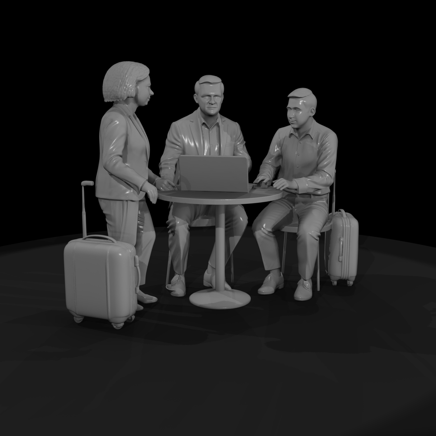 Group of Business Travelers