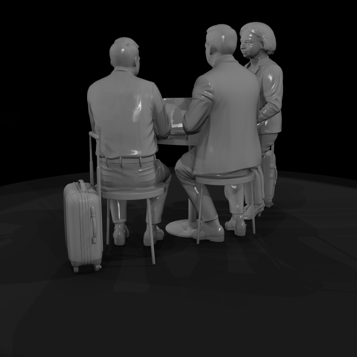 Group of Business Travelers