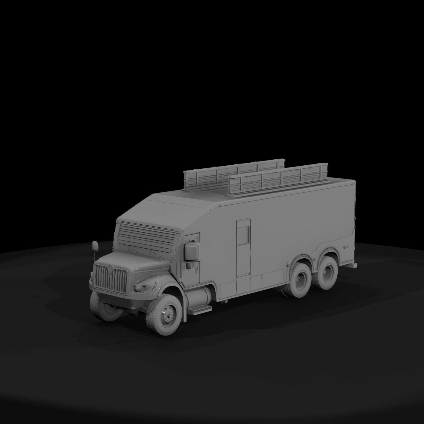 HO 1:87 Heavy Duty Box Truck for Dioramas