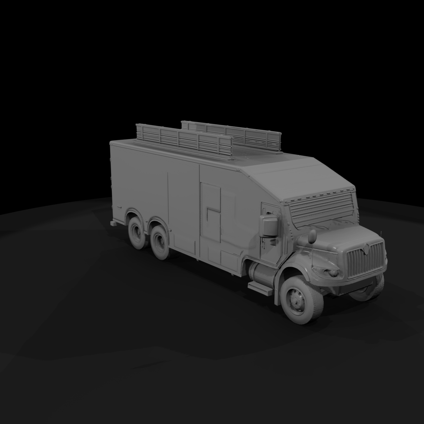 HO 1:87 Heavy Duty Box Truck for Dioramas