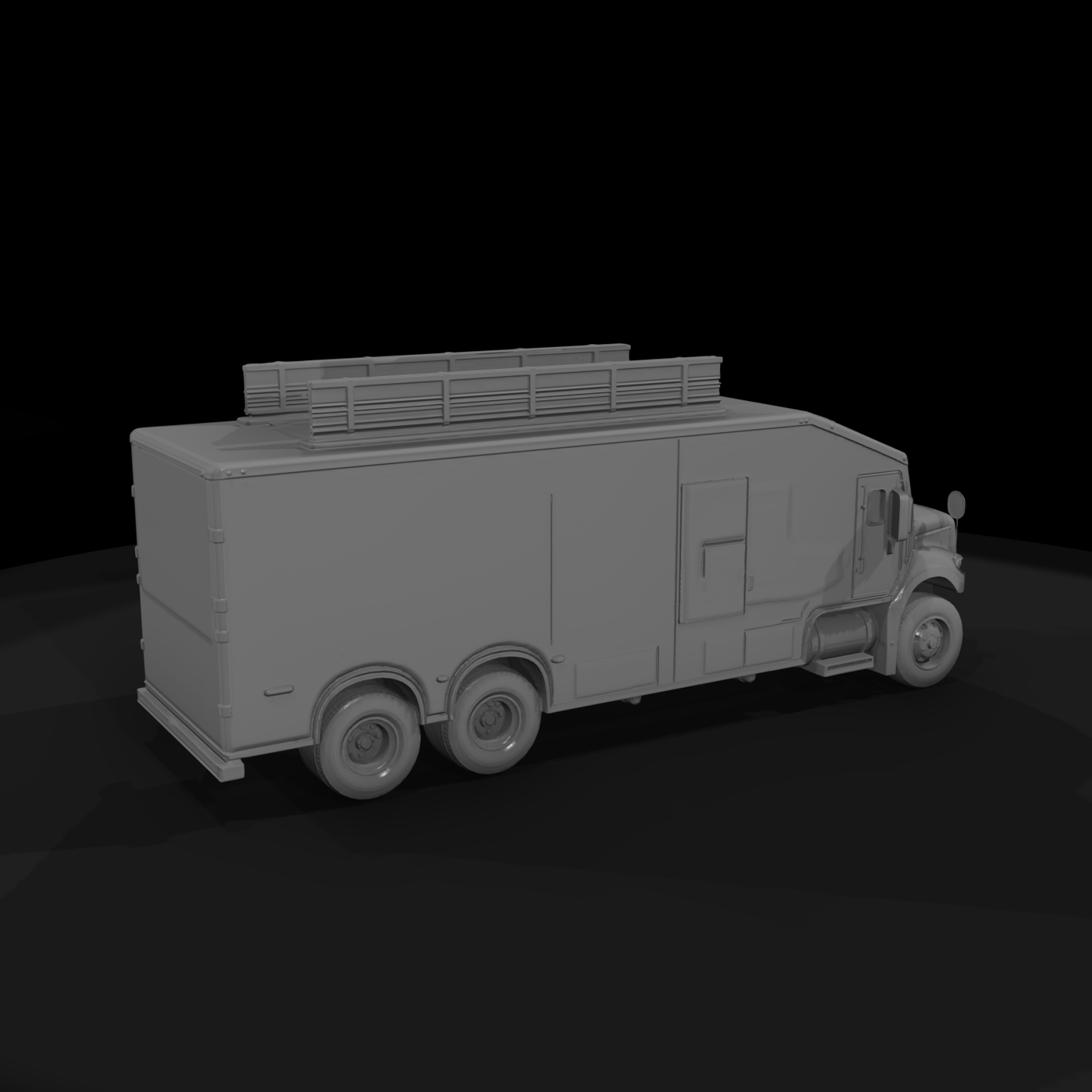 HO 1:87 Heavy Duty Box Truck for Dioramas