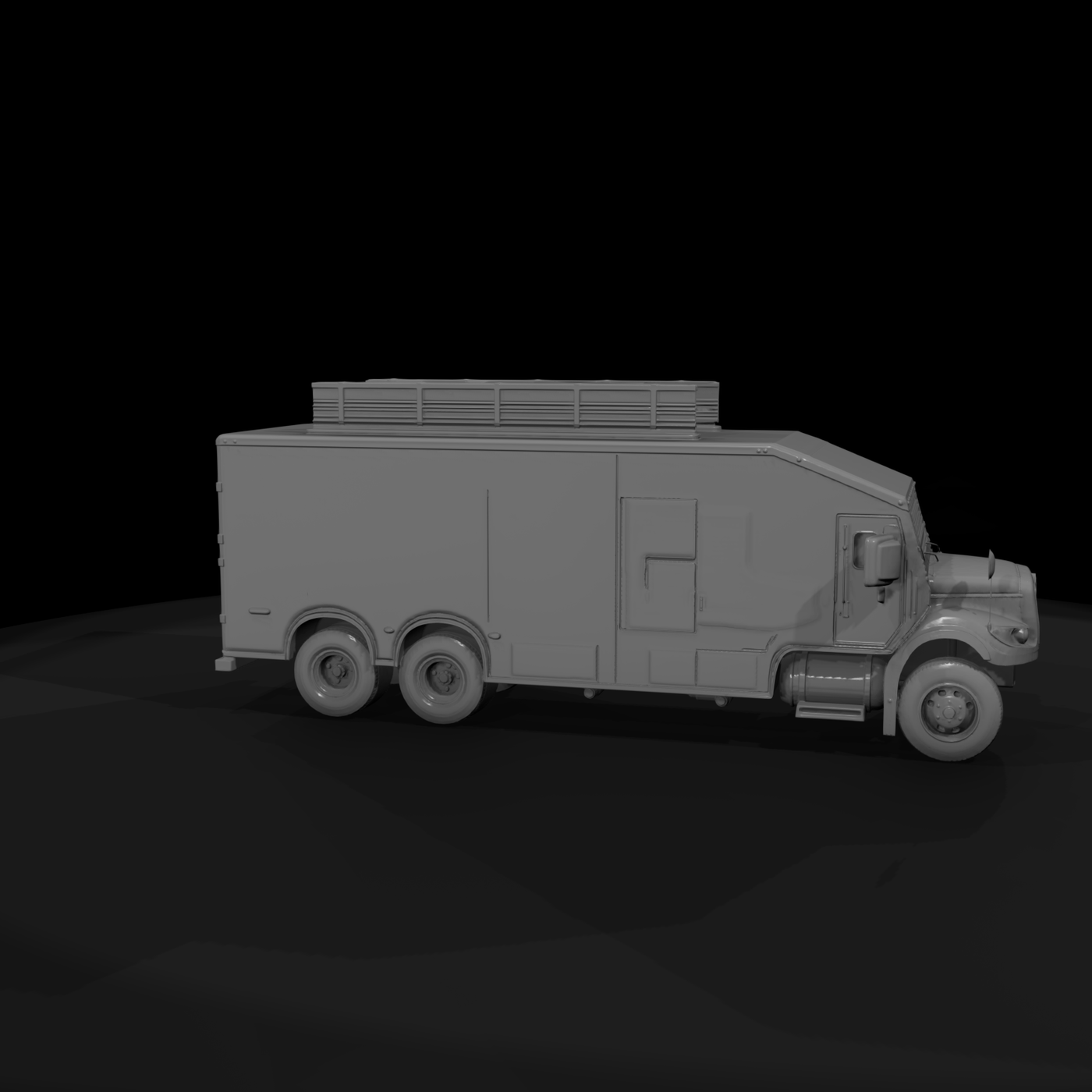 HO 1:87 Heavy Duty Box Truck for Dioramas
