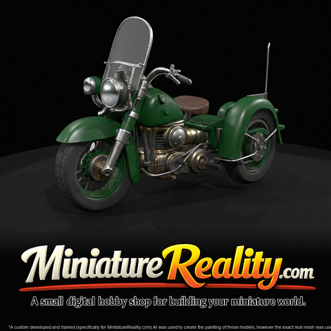 Harley Davidson Servi Car Police 1958 1000 0001 (1950s)