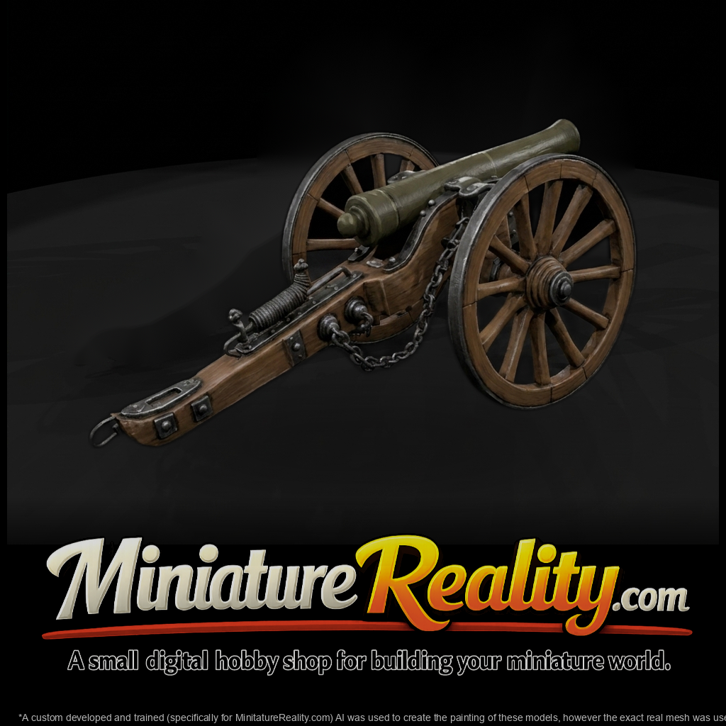 Historical Field Cannon for Dioramas
