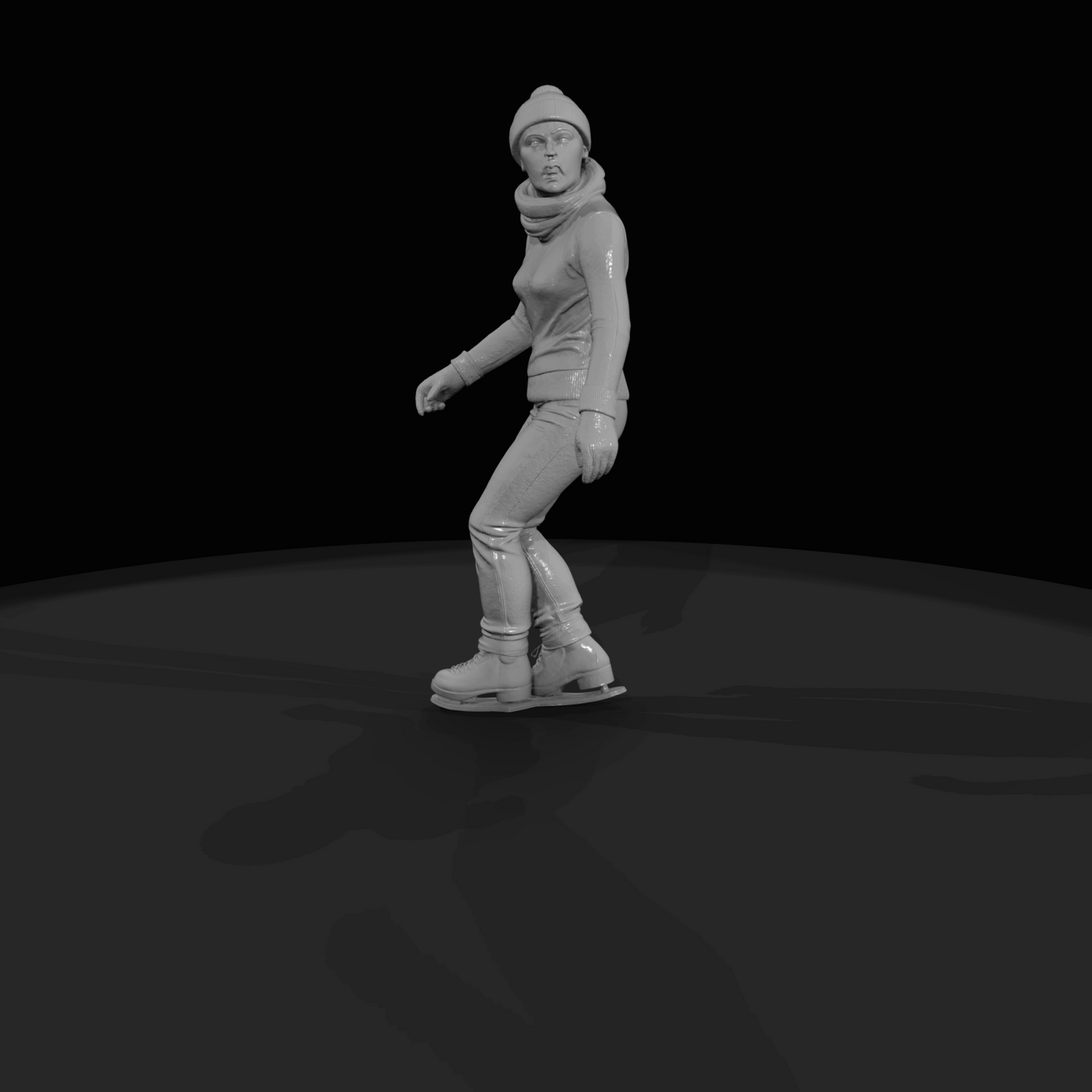 Ice Skater Figure (estimated) — Skater