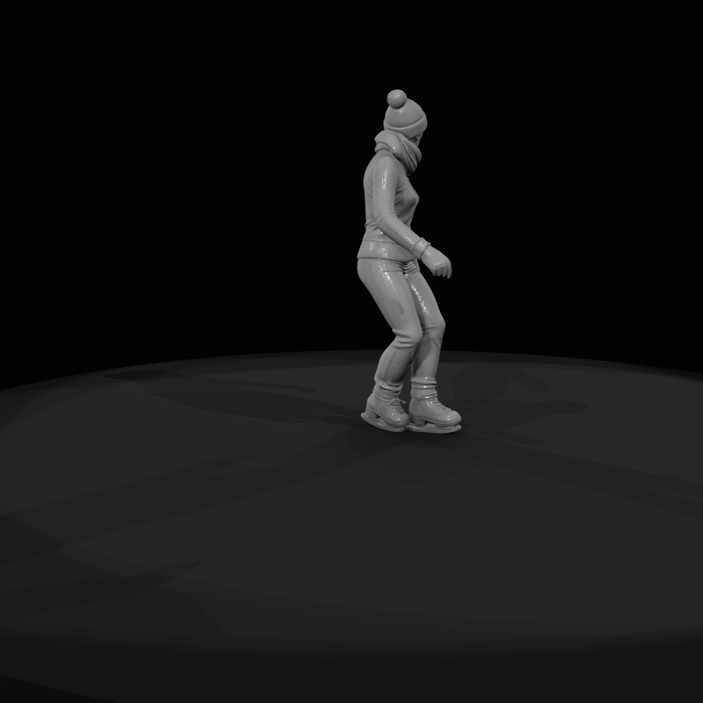 Ice Skater Figure (estimated) — Skater