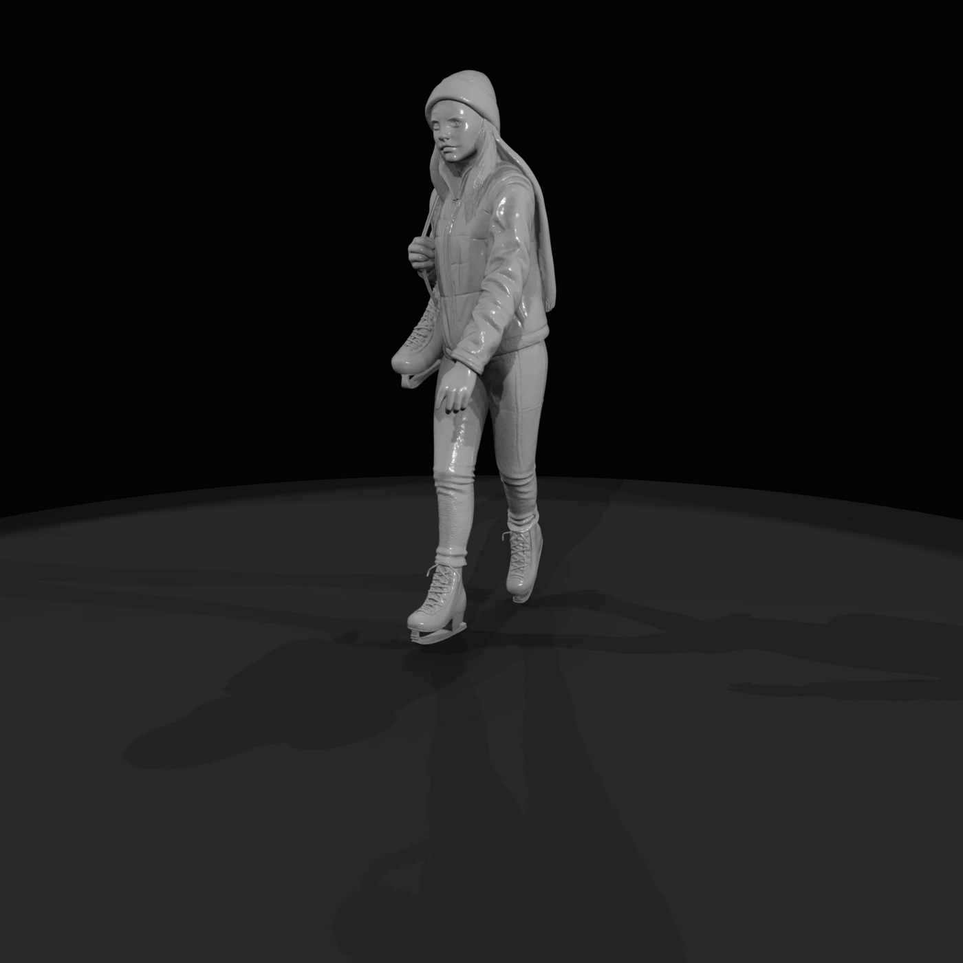 Ice Skater Figure (estimated) — Skater