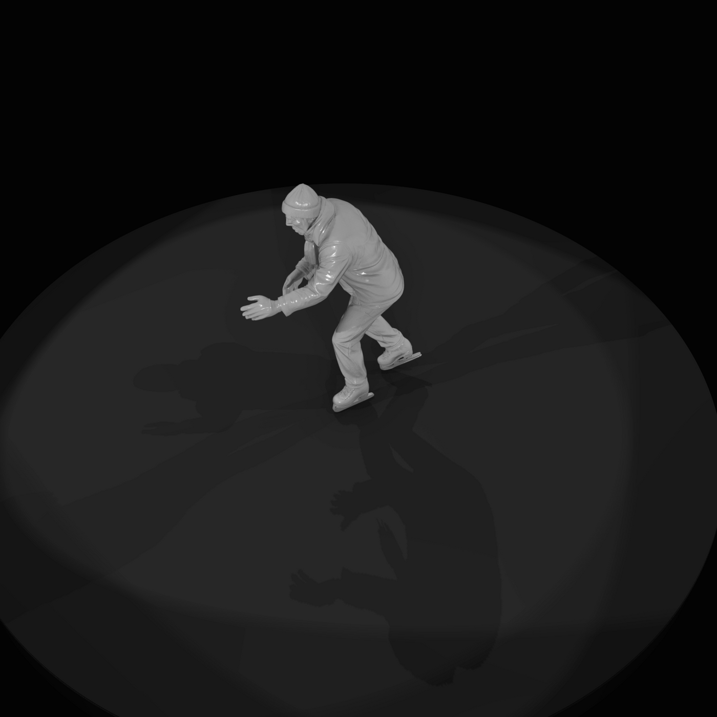 Ice Skater Figure (estimated) — Skater