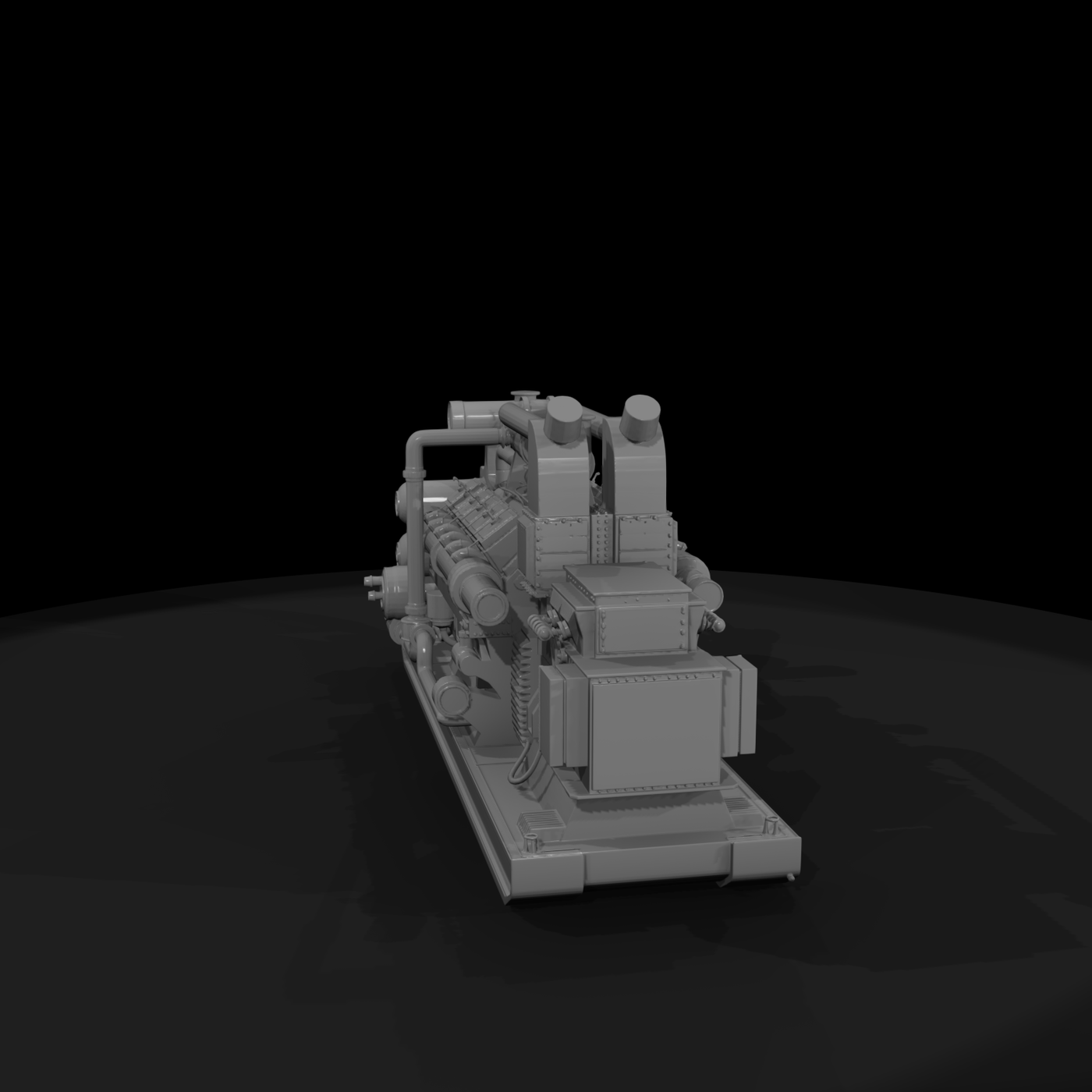Industrial Generator Set for Dioramas and Layouts
