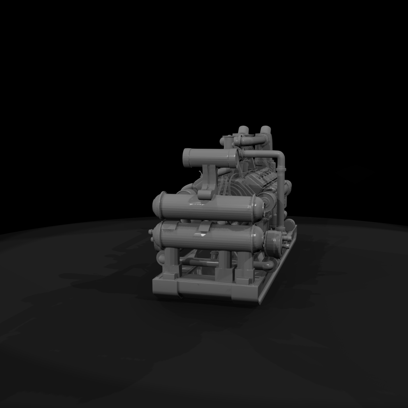 Industrial Generator Set for Dioramas and Layouts