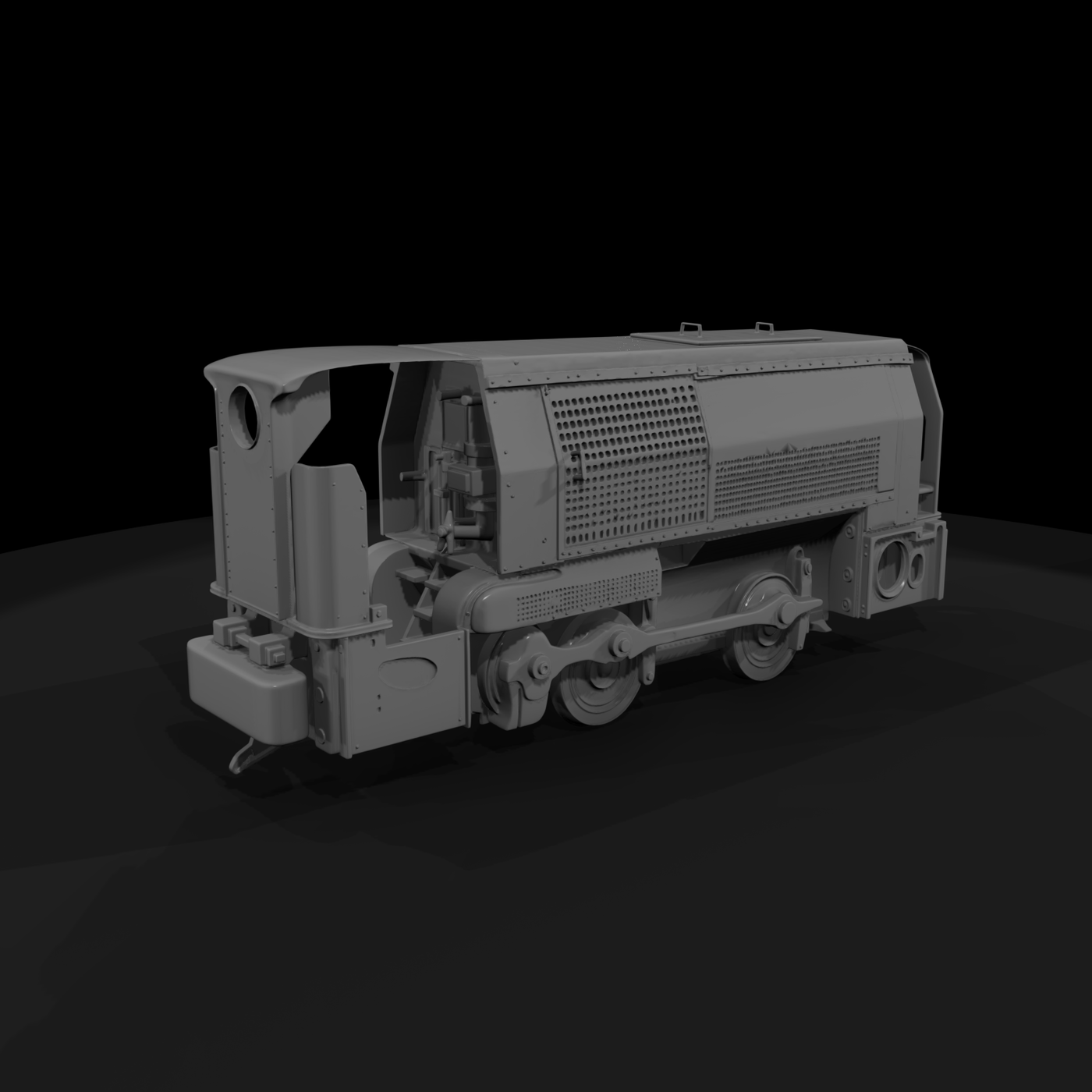 Industrial Narrow-Gauge Locomotive — HO 1:87 for Dioramas
