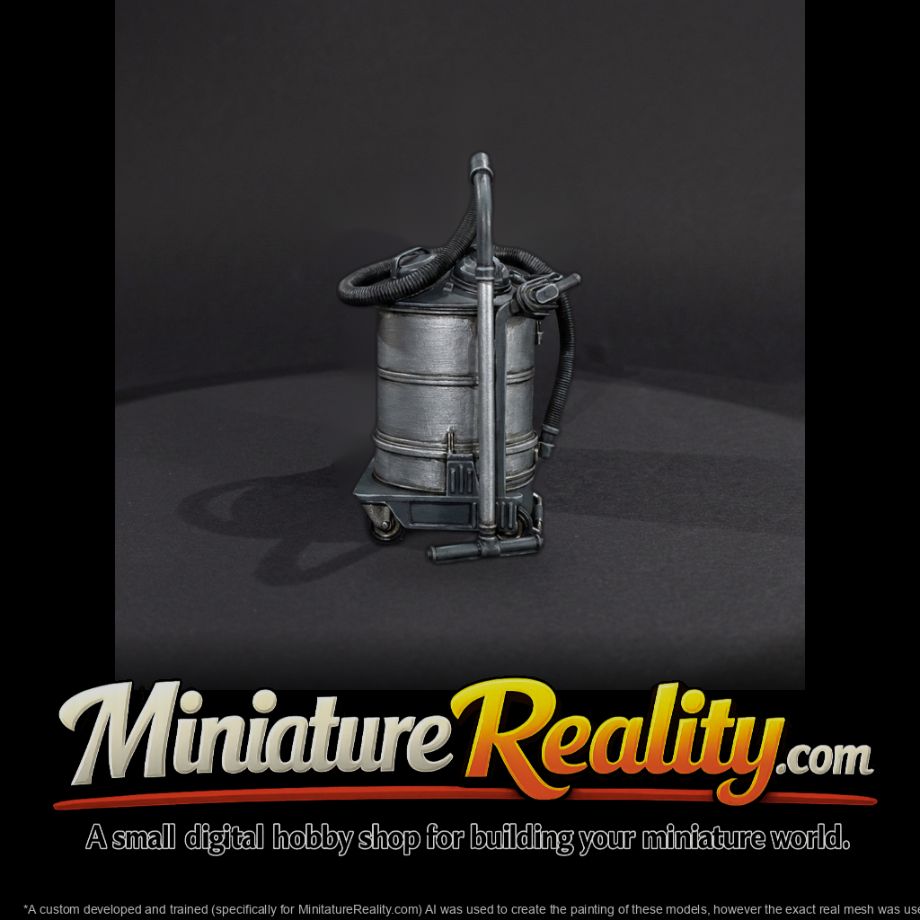 HO 1:87 Industrial Shop Vacuum — Workshop Diorama Prop