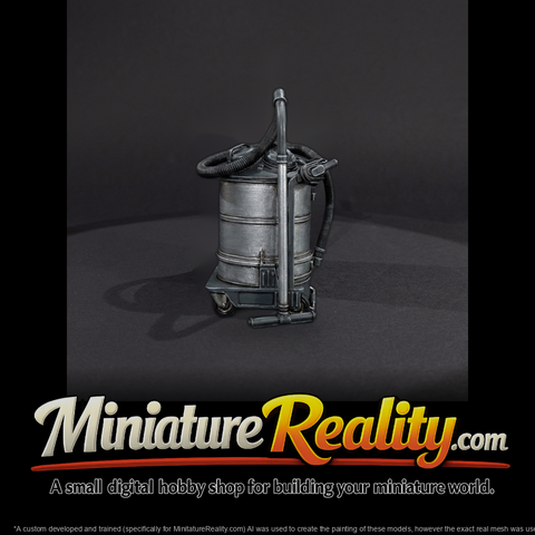 HO 1:87 Industrial Shop Vacuum — Workshop Diorama Prop
