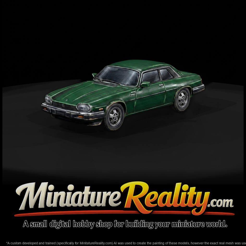 Jaguar XJ-S 1970s Coupe for Dioramas HO 1:87