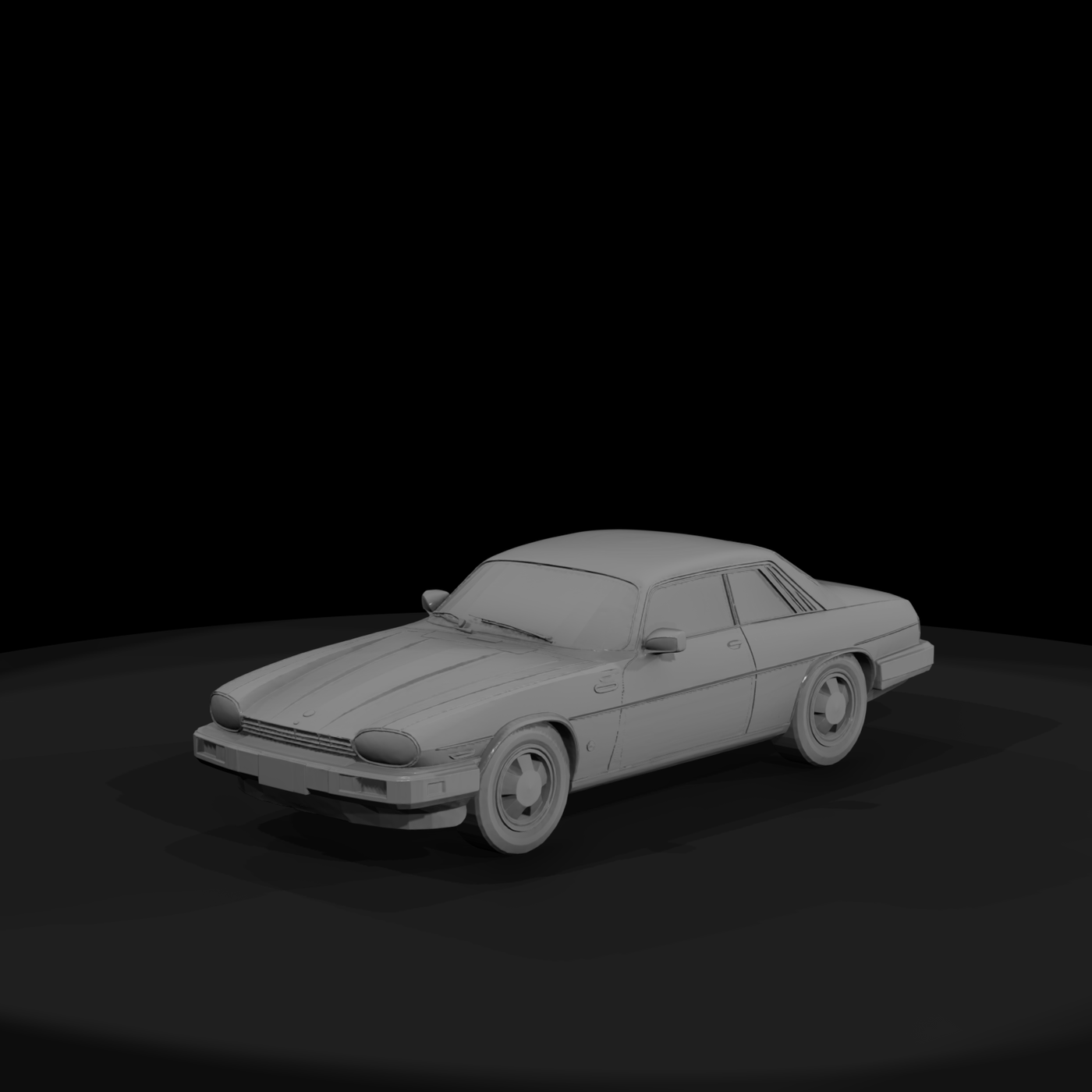 Jaguar XJ-S 1970s Coupe for Dioramas HO 1:87