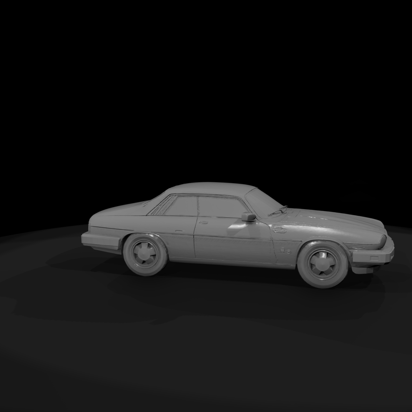 Jaguar XJ-S 1970s Coupe for Dioramas HO 1:87