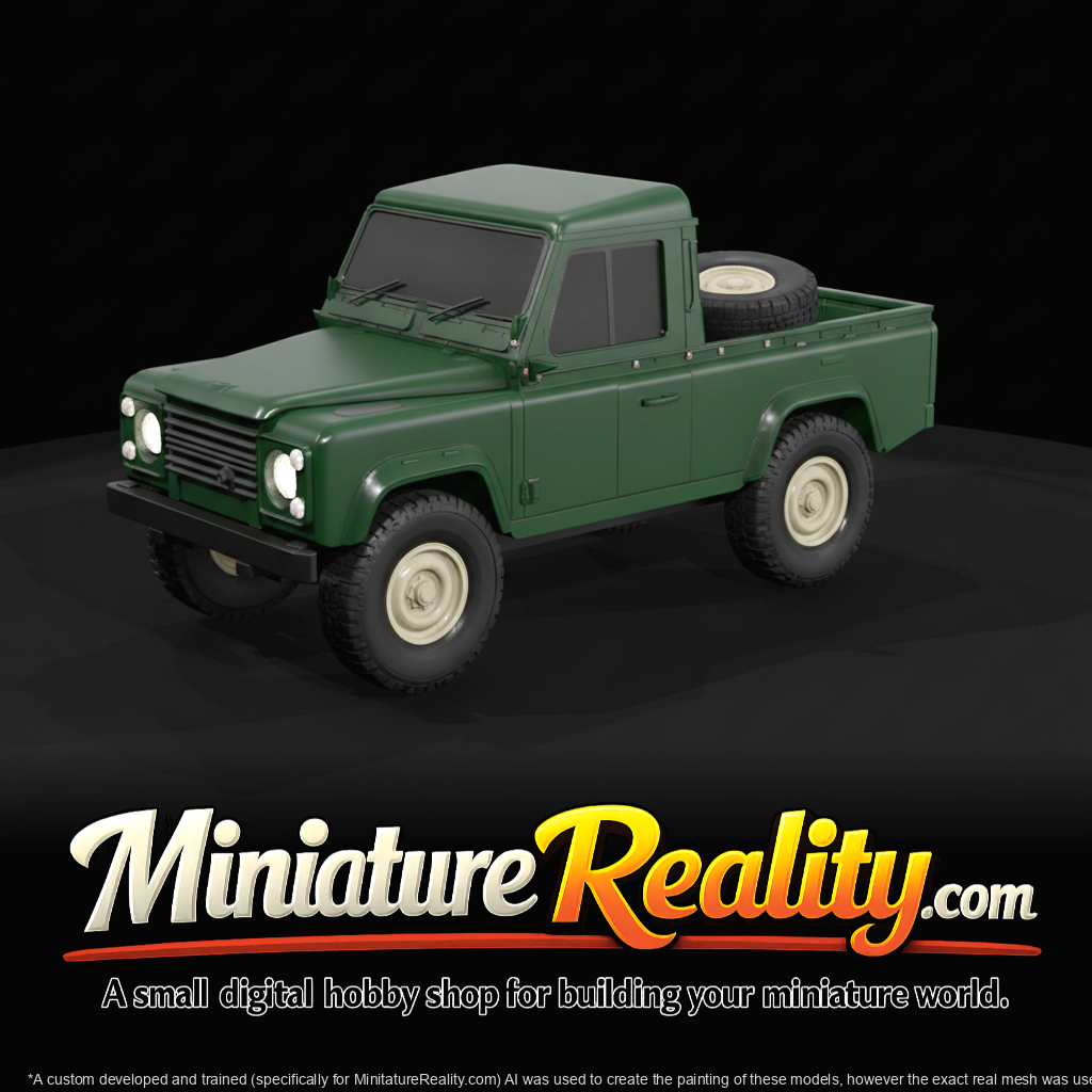 miniature pickup truck (toy/model)