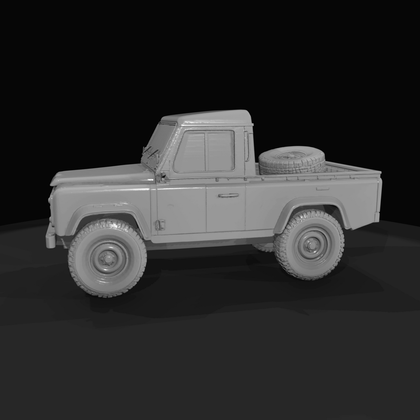 miniature pickup truck (toy/model)