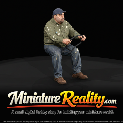 Landscaping crew gardening man 3d
