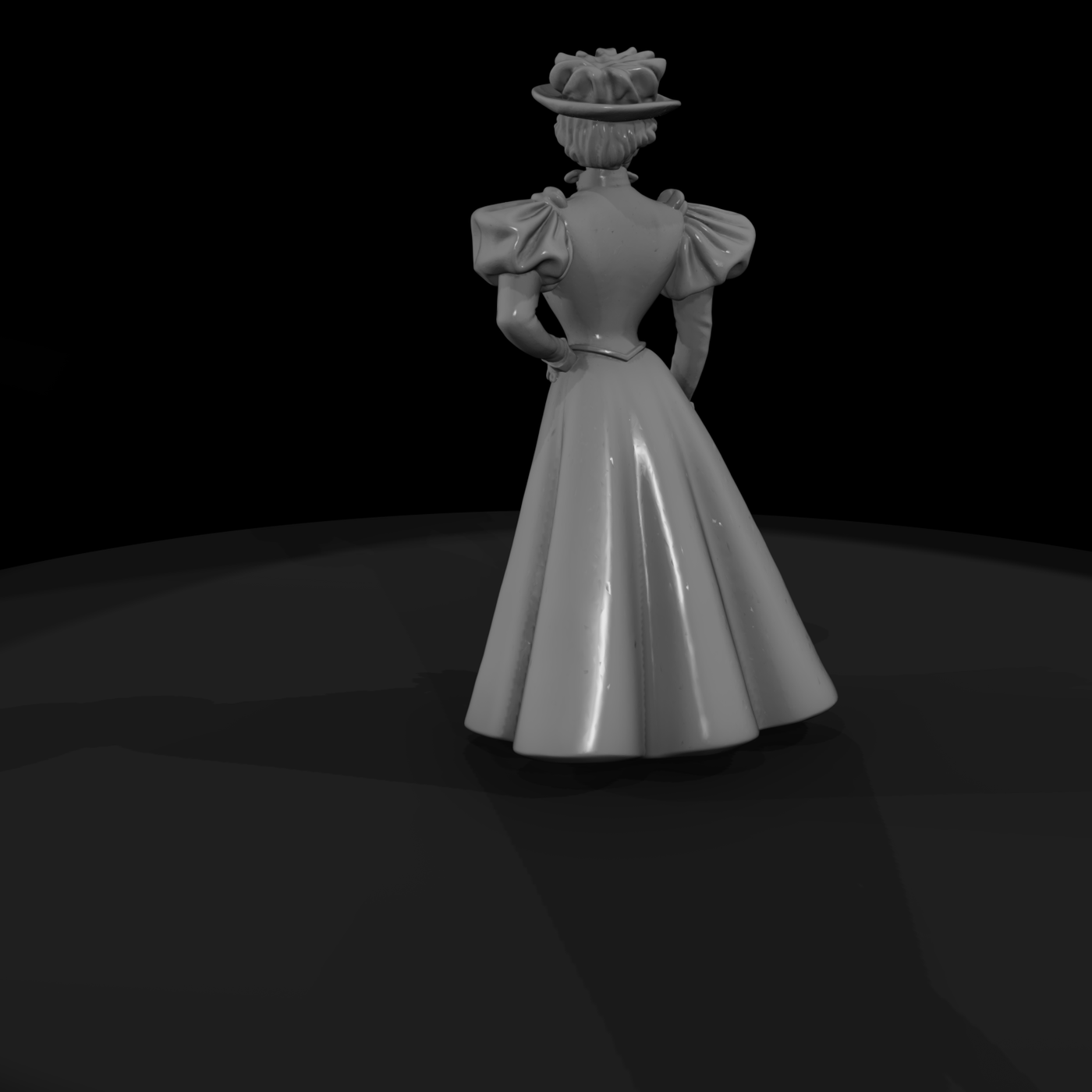 Le Costume Moderne 1896 fashion figure for diorama