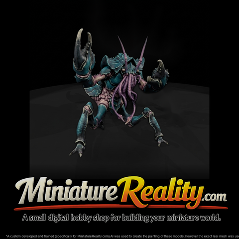Lovecraftian Crayfish Monster Miniature